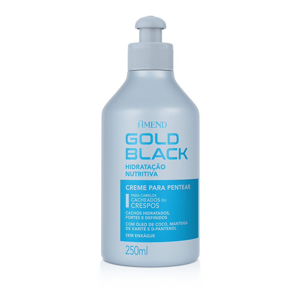 Creme para Pentear Amend Gold Black Hidratação Nutritiva